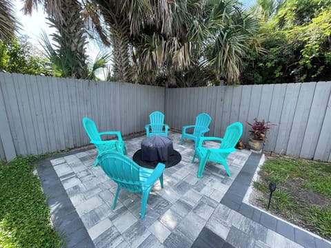 Back yard fire place