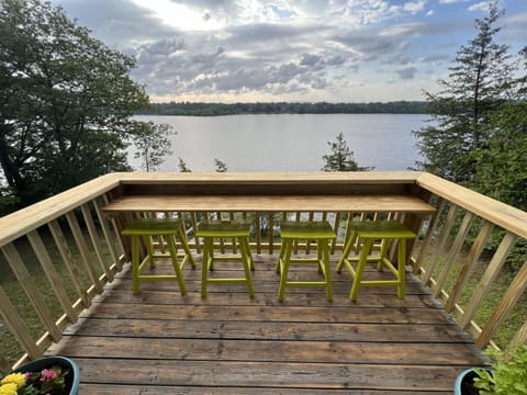 Enjoy sunrises on the lakefront balcony