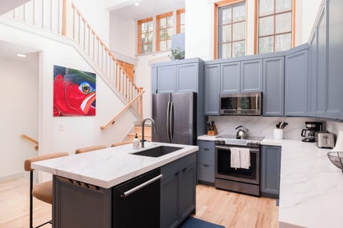 Kitchen is fully stocked