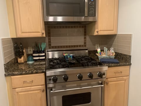 Kitchen with Viking stove