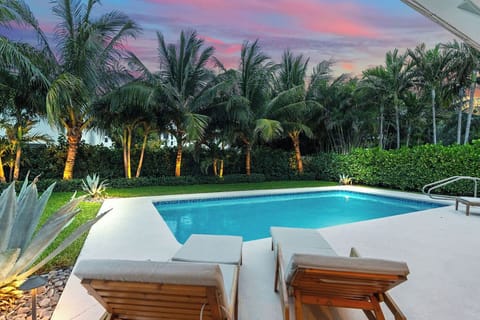 Come enjoy the saltwater pool and privacy of the backyard!