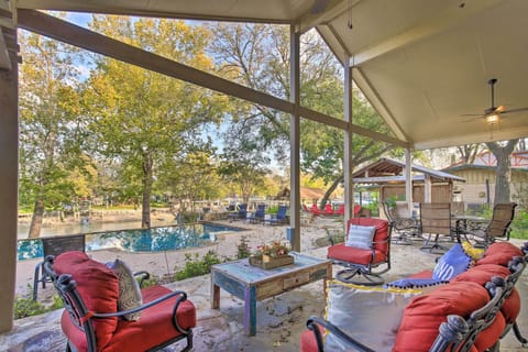 Seguin Vacation Rental | 4BR + Boathouse | 4BA | 2 Stories | 2,683 Sq Ft