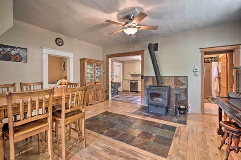 Dining Room | Wood-Burning Stove | Piano