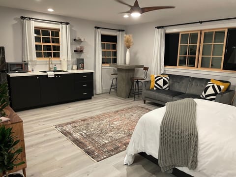 New construction ocean-view guest suite. Private entry to the upstairs studio.