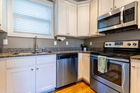 The kitchen is fully stocked with everything you'll need