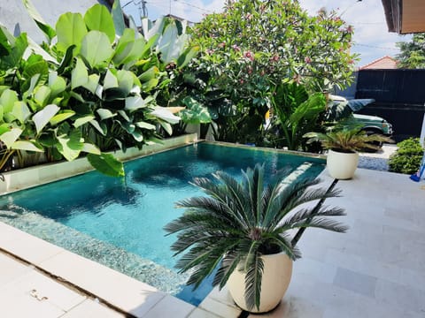 Private pool just for you. There is bench seating inside the pool to sit around