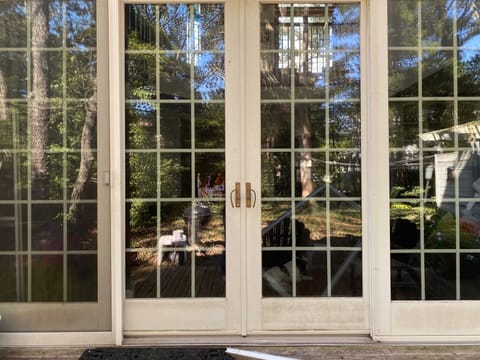 View from backyard into great room