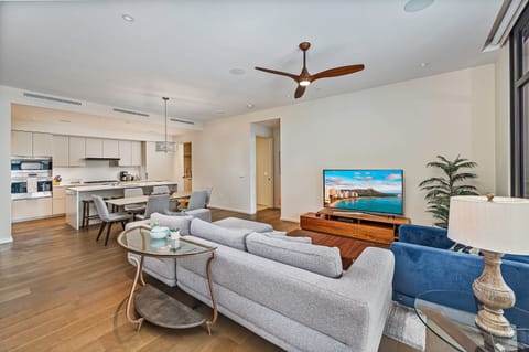 Contemporary Living Room with Flat Screen TV - Contemporary Living Room with Flat Screen TV