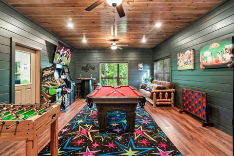 Dive into fun with our lively game room! 