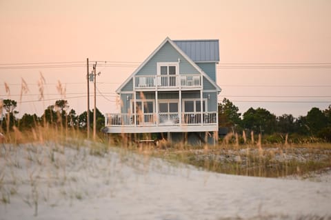 'Shore Beats Work' - view from the beach. 