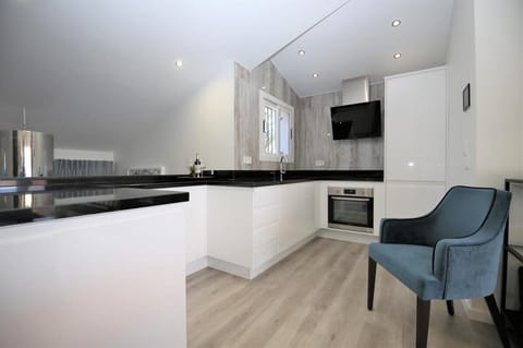 Modern open kitchen is very well equipped