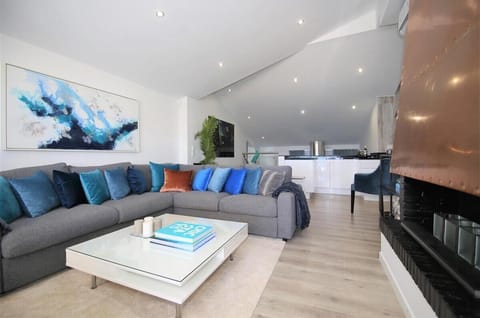 View of the modern lounge area from another angle