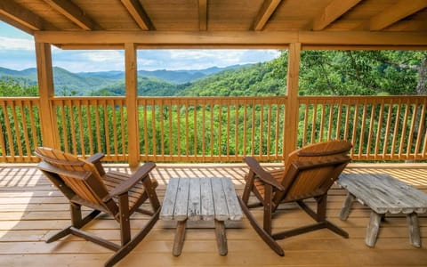 Outdoor Rocking Chairs with Beautiful Views of the Smokies