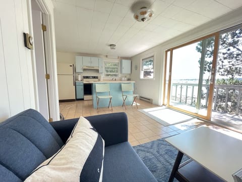 Guest Apartment living area with harbor views