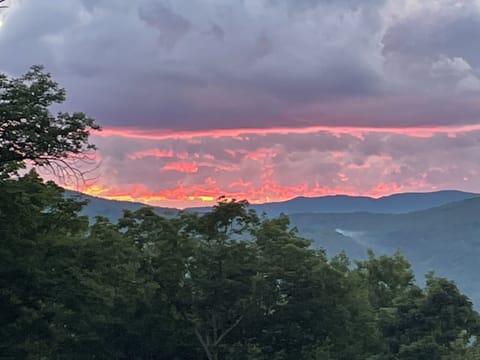 Incredible summer sunset views from deck!