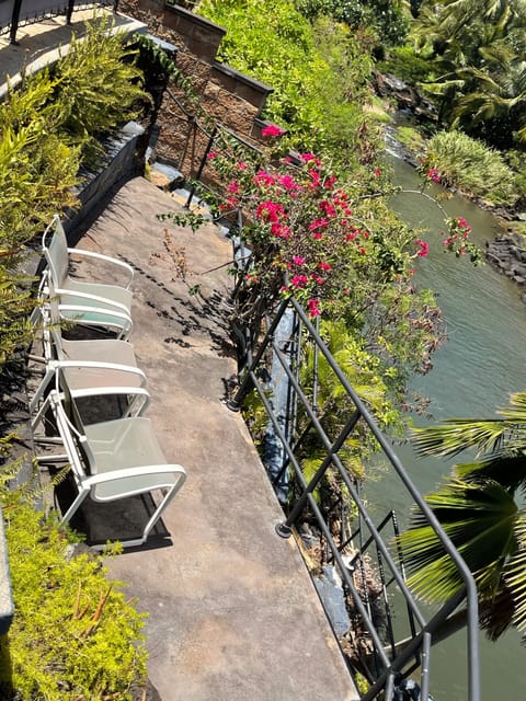 Seating to enjoy the ocean/bay view