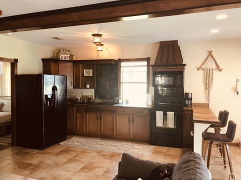 Gourmet Kitchen, fully furnished with all you need to cook your meals