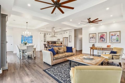 Spacious and Open Living Area to Dining Room