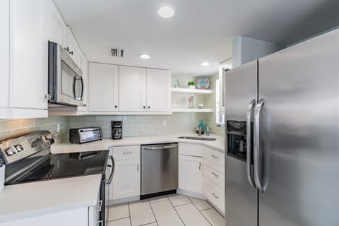 Fully stocked kitchen