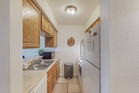 Enough space and cooking equipment to prepare a simple meal