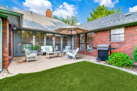 Hang out and chat on the patio with friends & family