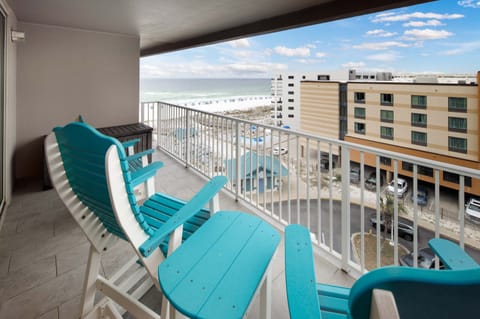 Partial views of The Gulf of Mexico from the private balcony