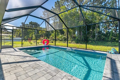 heated pool with southern exposure