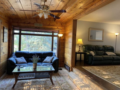 Sun room and family room