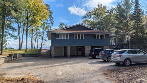 Back of the house. Plenty of parking and driveway access to the front.