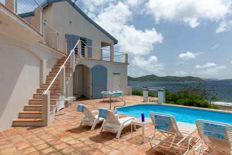 Enjoy time by the pool with views of BVI and St John East end.