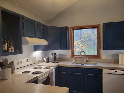 A redesigned kitchen that's just waiting for you to make a great meal.