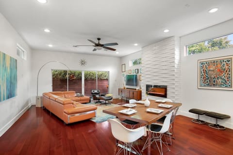Open concept living and dining area 