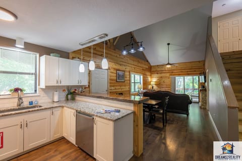 View of Dining Atea and Living Room from Kitchen