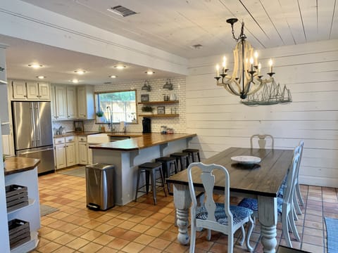 Enjoy a family dinner or game night in dining area!