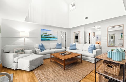 Unwind in your spacious living room with plush sectional