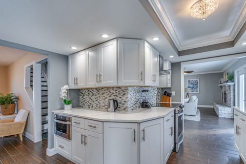 Walk through kitchen