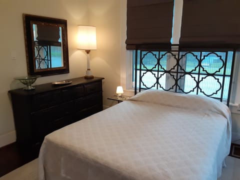 Bedroom with blackout shades