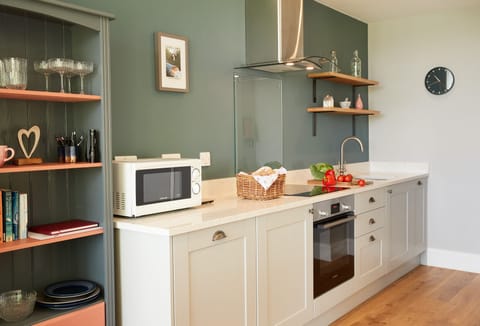 Ground floor: Sleek modern open-plan kitchen