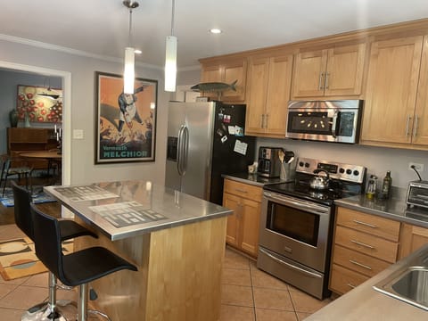 Well-appointed with everything you need for a quick breakfast or a meal for 12!