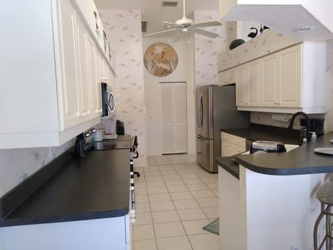 Kitchen view from the breakfast area.