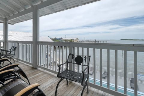 Great views of the gulf from the porch