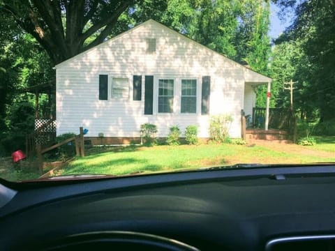 Country home on half acre corner lot. 