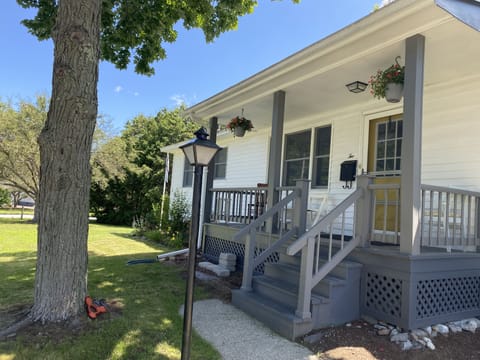 Front porch in the summer 