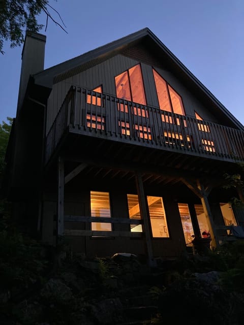 walk out basement and large front deck
