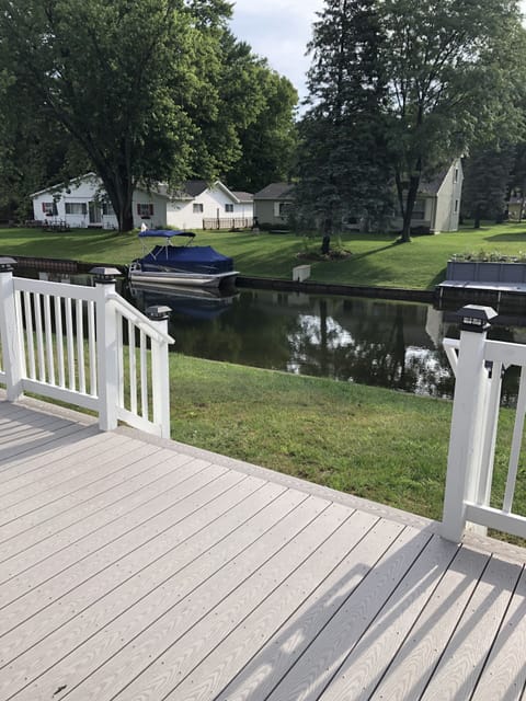 Beautiful view of the canal from the deck