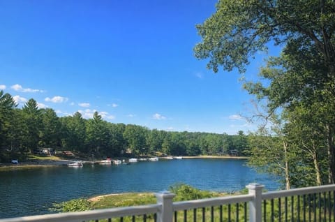 Summer lake view from upper deck