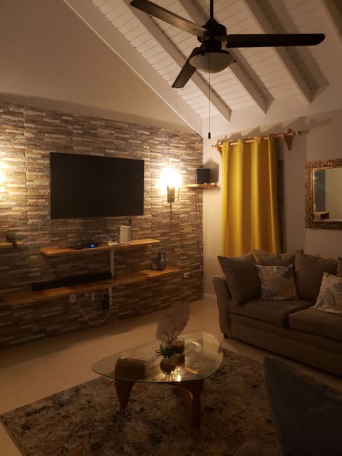 cozy livingroom in the evening

