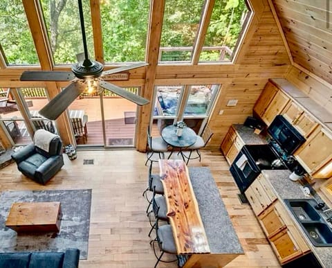 View from the open loft