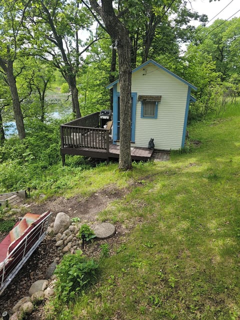 View of bunkhouse from deck