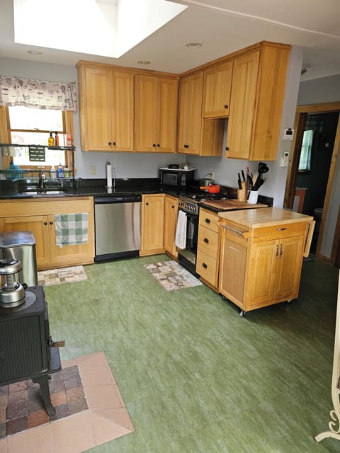 Kitchen view from Patio Door